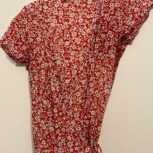 Abercrombie & Fitch Red Floral Dress